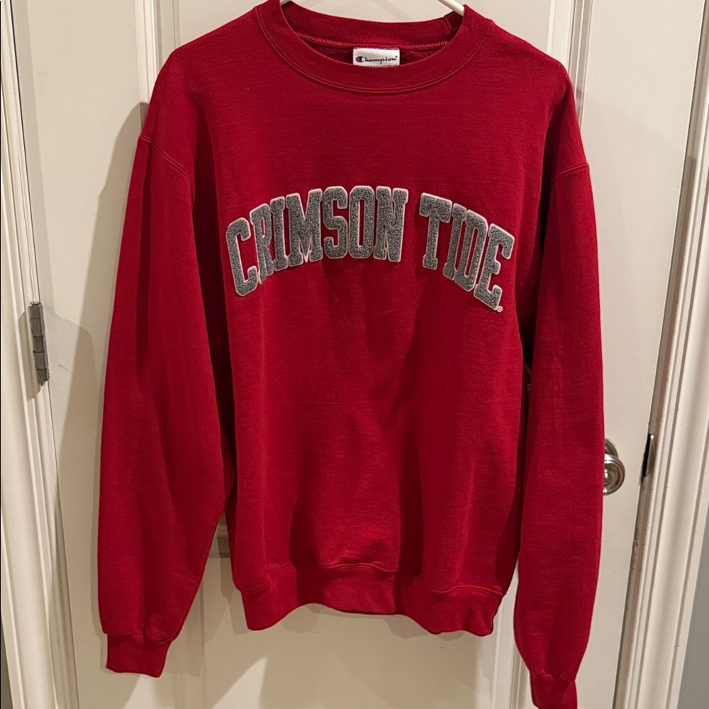 Champion Alabama Crimson Tide Red Sweatshirt Men’s Size M Lettering